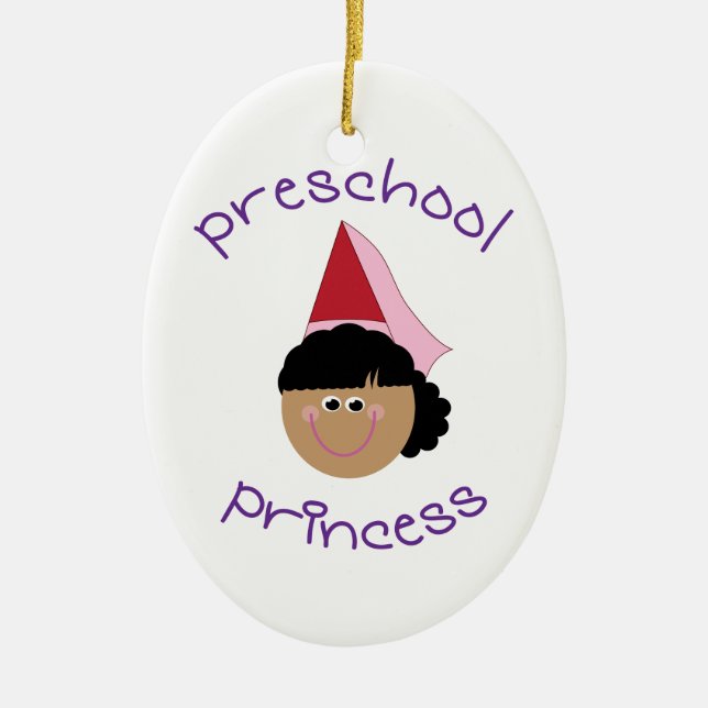 Adorno De Cerámica Princesa preescolar (Frente)