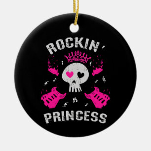 Adorno De Cerámica Princesa roquera