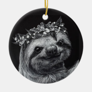 Adorno De Cerámica Princesa Sloth