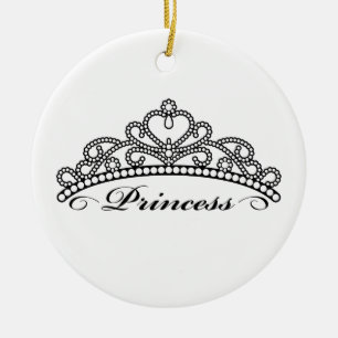 Adorno De Cerámica Princesa Tiara Ornament