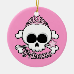 Adorno De Cerámica Princess Skull