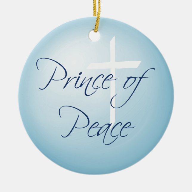 Adorno De Cerámica Príncipe del navidad anticuado del personalizado (Frente)