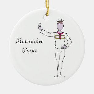 Adorno De Cerámica Príncipe Keepsake Ornament del cascanueces