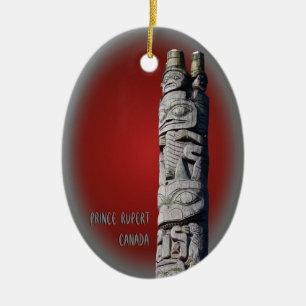 Adorno De Cerámica Príncipe Rupert Ornament Personalized BC Souvenirs