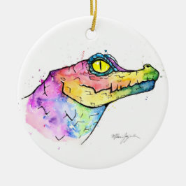 Adorno De Cerámica Prisma Gator