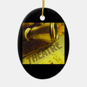 Adorno De Cerámica Prismáticos del teatro