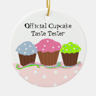 Adorno De Cerámica Probador Oficial de Cupcakes