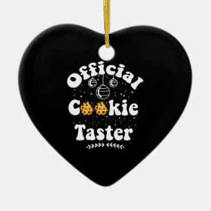 Adorno De Cerámica Probador Oficial De Galletas Amantes De Galletas N