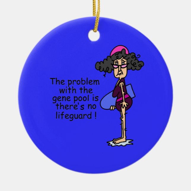 Adorno De Cerámica Problema con la reserva genética (Frente)