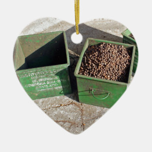 Adorno De Cerámica producción del café