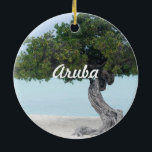 Adorno De Cerámica Producto del personalizar<br><div class="desc">Árbol icónico del divi del divi en Aruba.</div>