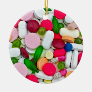 Adorno De Cerámica Producto personalizado de píldoras coloridas