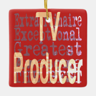 Adorno De Cerámica Productor de TV Extraordinario