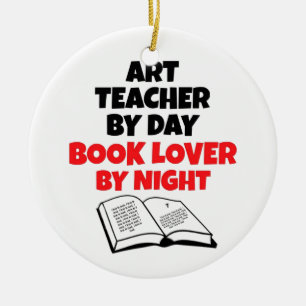 Adorno De Cerámica Profesor de Arte de Lover Book