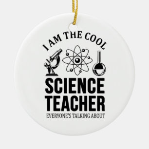 Adorno De Cerámica Profesor de Ciencias de Guay
