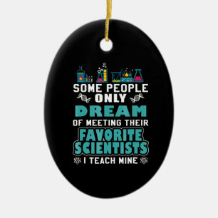 Adorno De Cerámica Profesor de Ciencias Enseña Biología Química F