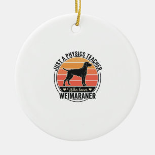 Adorno De Cerámica Profesor de Física Ama Diseño de Perro Vintage Wei
