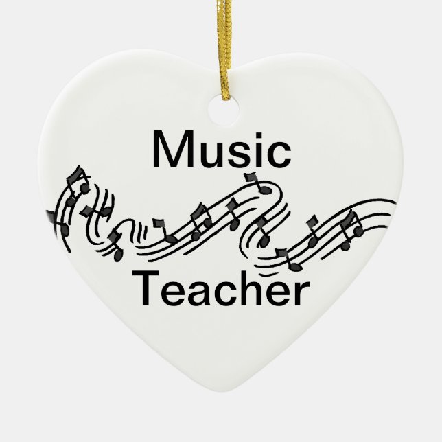 Adorno De Cerámica Profesor de música (Frente)