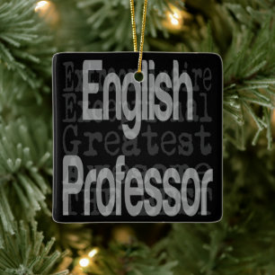 Adorno De Cerámica Profesor inglés Extraordinaire