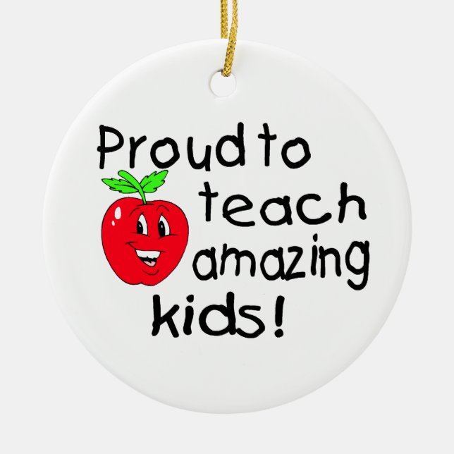 Adorno De Cerámica Profesor orgulloso (Frente)