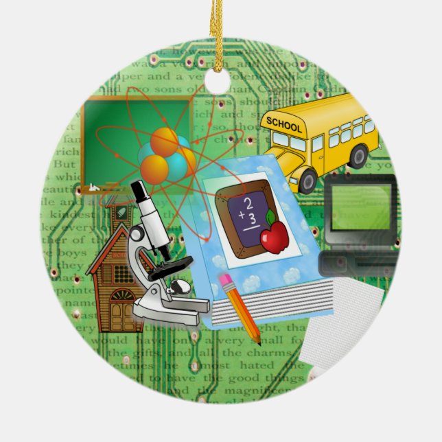 Adorno De Cerámica Profesora (Atrás)