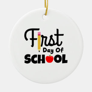 Adorno De Cerámica Profesora de Regalos Primer Día De La Escuela