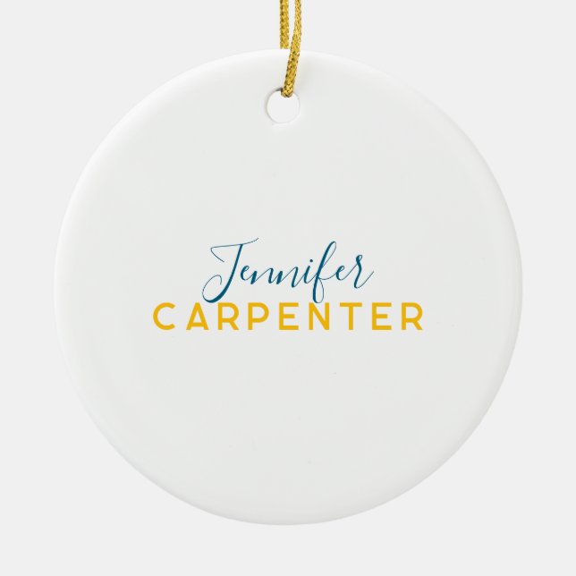 Adorno De Cerámica Professional elegant modern minimalist plain (Frente)