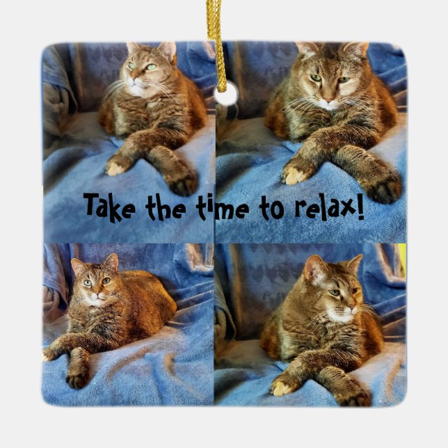 ADORNO DE CERÁMICA PROFUNDO EN EL PENSAMIENTO KITTY (Anverso)