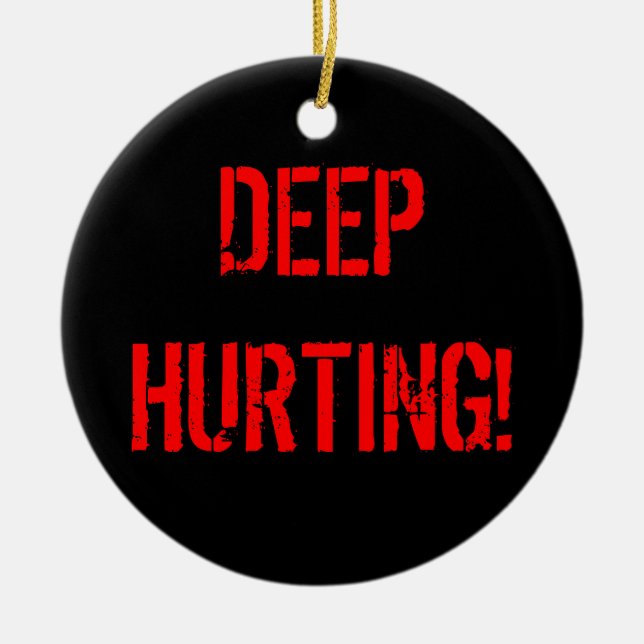 ADORNO DE CERÁMICA ¡PROFUNDO PERJUICIO! (Frente)