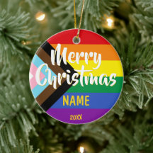 Progreso Orgullo LGBT Navidades personalizados del