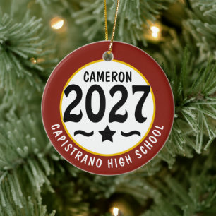 Adorno De Cerámica Promoción de la clase de 2027 Foto Graduación