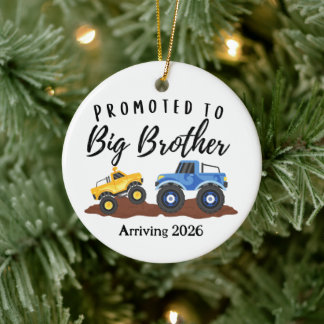 Adorno De Cerámica Promoted to Big Brother Dump Truck 