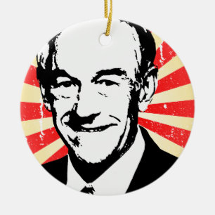 Adorno De Cerámica Propaganda de Ron Paul