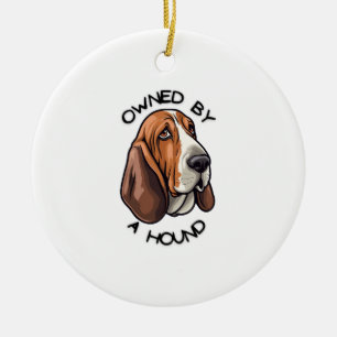 Adorno De Cerámica Propiedad de alguien de Basset Hound