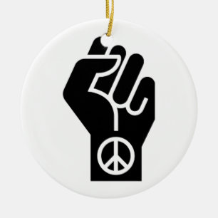 Adorno De Cerámica Protesta pacífica