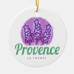 Adorno De Cerámica Provenza Retro Lavender Riviera Francesa Francia