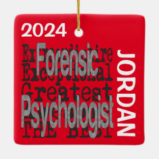 Adorno De Cerámica Psicólogo forense PERSONALIZADO Extraordinaria