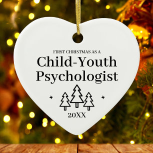 Adorno De Cerámica Psicólogo Juvenil Infantil Nuevo Navidad de Trabaj