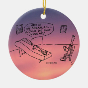 Adorno De Cerámica Psicólogo Reed White