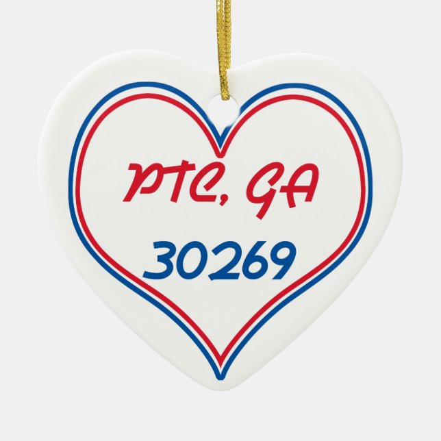 Adorno De Cerámica PTC GA 30269 - corazón (Frente)