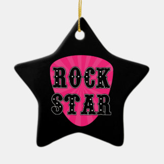 Adorno De Cerámica Púa de guitarra Estrella de Rock