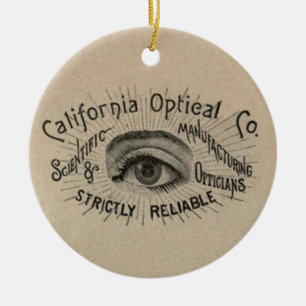 Adorno De Cerámica Publicidad de época ocular óptica