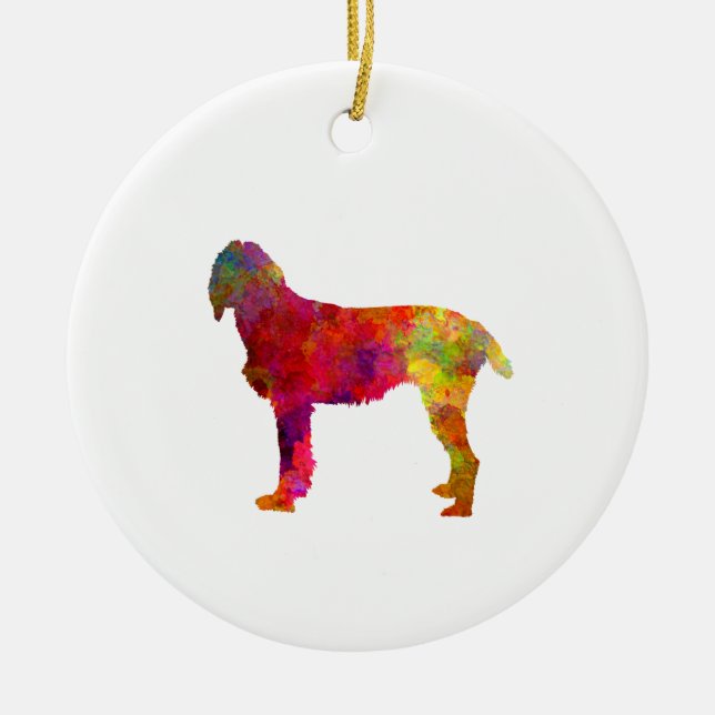 Adorno De Cerámica Pudelpointer in watercolor (Frente)