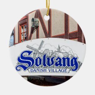 Adorno De Cerámica Pueblo danés de Solvang