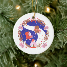 Pueblo de invierno de cerdo guineano y capibara