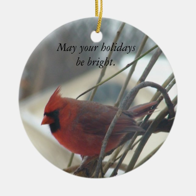 Adorno De Cerámica Pueden sus días de fiesta ser brillantes (Frente)