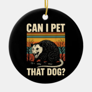 Adorno De Cerámica ¿Puedo acariciar a ese perro zarigüeya Diseño de m