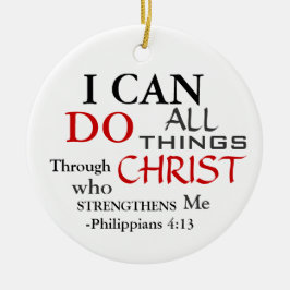 ADORNO DE CERÁMICA PUEDO HACER A TODOS LOS FILIPINOS 4:13