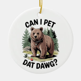 Adorno De Cerámica ¿Puedo Mascota Dat Dawg?