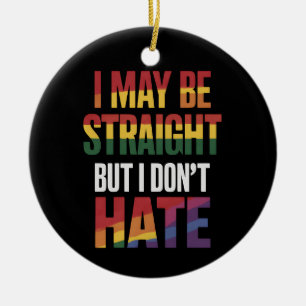 Adorno De Cerámica Puedo ser franco pero no odio el orgullo gay LGBT